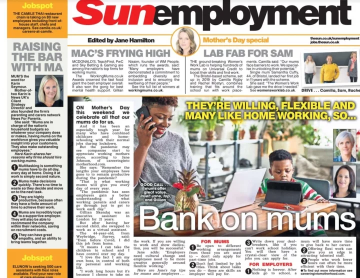 In The Press- Bank on mums, The Sun